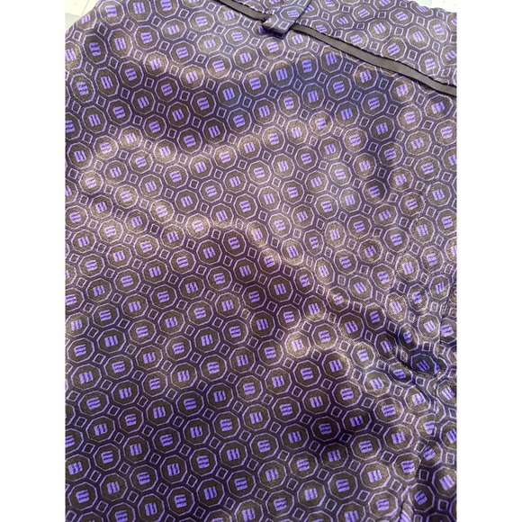 Massimo Dutti purple and black geometric print pants, size 8 - Picture 7 of 9